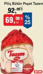 TAZEM PİLİÇ BÜTÜN POŞET KG TAZEM PİLİÇ BÜTÜN POŞET KG